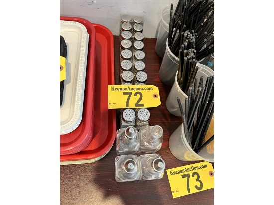LOT: 20-SALT & PEPPER SHAKERS, 4-OIL/VINEGAR BOTTLES