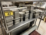 $BID PRICE X 55 - (55) ASSORTED SIZE STAINLESS STEEL INSERTS WITH 5-ASSORTED LIDS