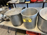 $BID PRICE X 2 - (2) STOCK POTS, 1 WITH LID & STEAMER INSERT