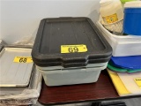 LOT: 3-BUS TUBS WITH 2-COVERS
