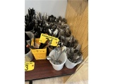 LOT OF ASSORTED SIZE SPOONS, FORKS & KNIVES