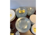 LOT: 56-ASSORTED GLASS PLATES: (39) 10.5