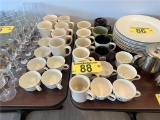 LOT OF 27-ASSORTED COFFEE MUGS & TEA CUPS