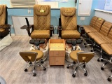 (2) GULFSTREAM AMPRO WHIRLPOOL PEDICURE SPA CHAIRS