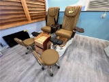 (2) GULFSTREAM AMPRO WHIRLPOOL PEDICURE SPA CHAIRS