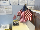 LOT OF 6-ASSORTED FLAG DECORATIONS