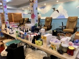 LOT: MANICURE & PEDICURE SUPPLIES, STERILIZERS, SPA UTENSILS, OFFICE SUPPLIES