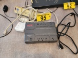 LOT: APC BATTERY BACK UP, POWER STRIPS & OUTLET EXTENDERS