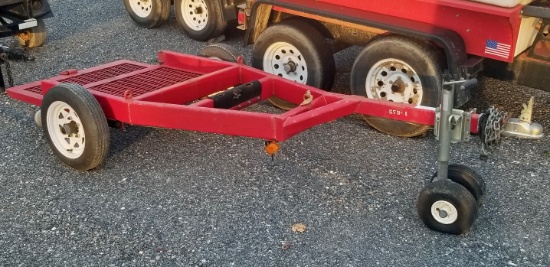 SMALL SINGLE AXLE UTILITY TRAILER (WAS USED FOR STUMP GRINDER)