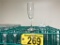 (237) 9-OZ. SWIRL STEM TULIP CHAMPAGNE FLUTES WITH RACKS