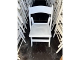 (200) WHITE PADDED FOLDING CHAIRS