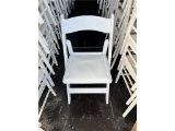 (200) WHITE PADDED FOLDING CHAIRS