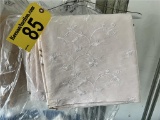 LOT: (8) 90RD PINK TABLE CLOTHS