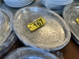 (2) OVAL SERVING TRAYS, 18.5