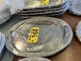 (4) OVAL SERVING TRAYS, 19.25