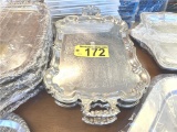 (2) SERVING TRAYS WITH HANDLES, 19