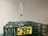 (237) 9-OZ. TULIP CHAMPAGNE FLUTES WITH RACKS