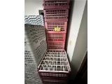 LOT: 15-ASSORTED 36-SLOT GLASS DISH RACKS