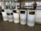 FLR 1: $BID PRICE X QUANTITY: (9) ASSORTED TRASH BINS W/ LIDS