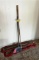 FLR 1: LOT OF 2-DRY MOPS & BROOM