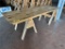 FLR 2: $BID PRICE X QUANTITY: (30) 8' TABLE TOPS W/(60) SAW HORSES