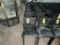 FLR 1: $BID PRICE X QUANTITY: (8) CLASSIC SEATING BLACK PADDED LADDER BACK CAFÉ CHAIRS