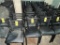 FLR 1: $BID PRICE X QUANTITY: (8) CLASSIC SEATING BLACK PADDED LADDER BACK CAFÉ CHAIRS