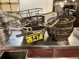 FLR 2: LOT: 9-ASSORTED STRAINERS