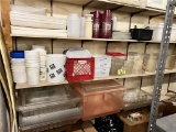 FLR 2: MISCELLANEOUS PLASTICWARE ON WALL