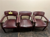 FLR 2: $BID PRICE X QUANTITY: (4) LEATHER BEADED EXECUTIVE CHAIRS