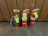 FLR 2: $BID PRICE X QUANTITY: (4) ASSORTED FIRE EXTINGUISHERS