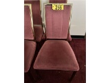 FLR 3: $BID PRICE X QUANTITY: (32) KOFABCO UPHOLSTERED METAL FRAME LOUNGE CHAIRS