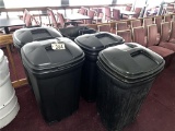 FLR 3: $BID PRICE X QUANTITY: (6) ASSORTED TRASH BINS