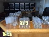FLR 3: LOT OF ASSORTED GLASSES ON BAR: (214) ROCKS,