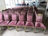 FLR 1: $BID PRICE X QUANTITY: (58) UPHOLSTERED METAL FRAME CHAIRS