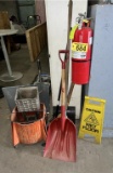 FLR 1: LOT: AMEREX FIRE EXTINGUISHER, MOP BUCKET