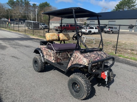 1992 CLUB CAR DS GAS POWERED GOLF CART, WINCH