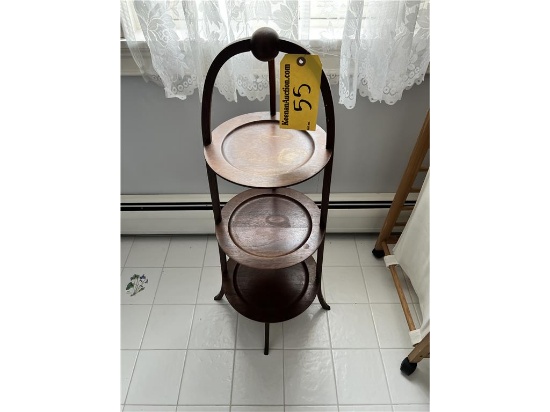 THE BARTLEY COLLECTION 3-SHELF MAHOGANY STAND