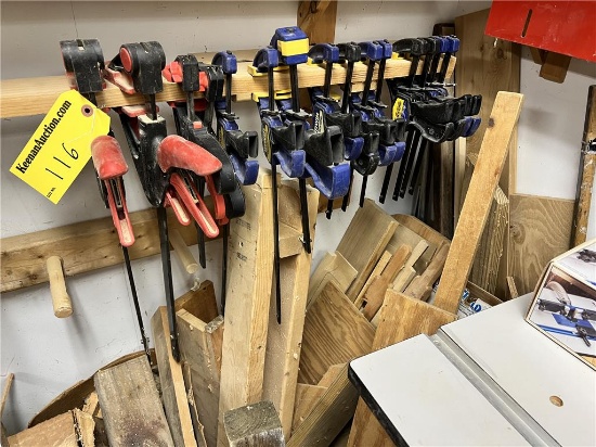 $BID PRICE X QUANTITY SELLING BY THE PIECE!: (15) ASSORTED IRWIN & CRAFTSMAN QUICK-GRIP CLAMPS