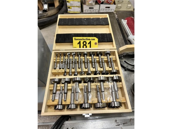 31-PC FORSTNER BIT SET, 1/4"-2 1/16"