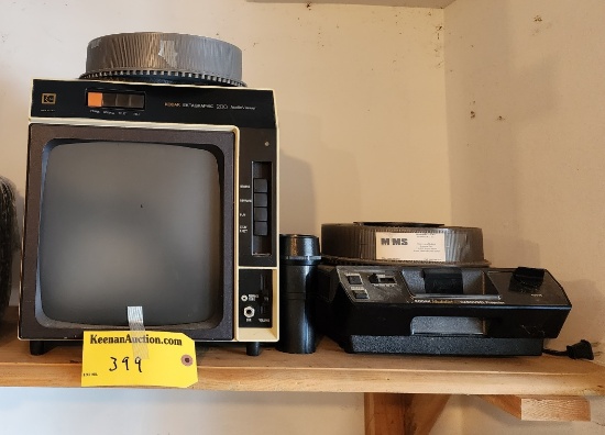 LOT: KODAK MEDALIST AF CAROUSEL PROJECTOR, KODAK EKTAGRAPHIC 200 AUDIO VIEWER,