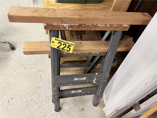 TIMES THE MONEY: (2) SETS OF HIRSH SAW HORSES
