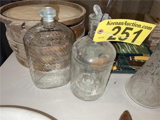 TIMES THE MONEY: (2) GLASS JUGS