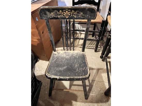 CHILDREN'S CHAIR, GOLD STENCIL