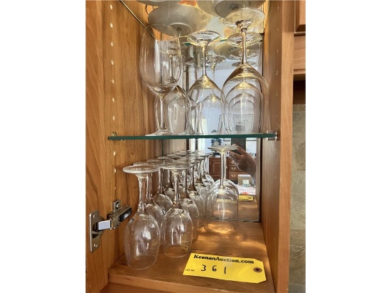 LOT: 13-ASSORTED SIZE STEMWARE