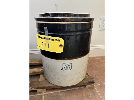 5-GAL. PICKLE CROCK WITH LID