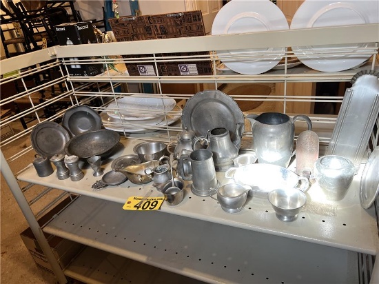 LOT: 28-ASSORTED PEWTER & MISC.