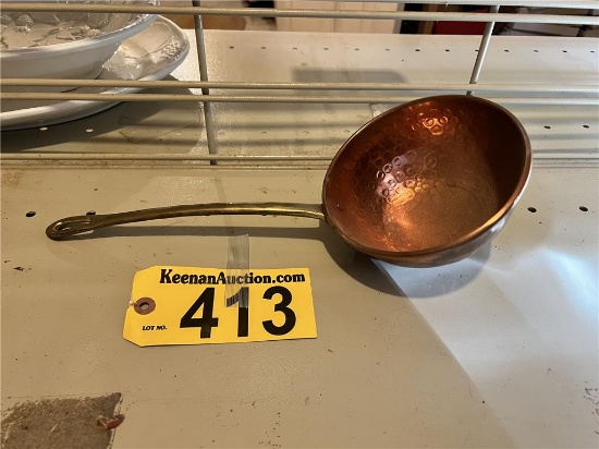 COPPER LADLE WITH BRASS HANDLE