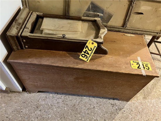 SMALL BLANKET CHEST, 37"W X 18"D X 18"H