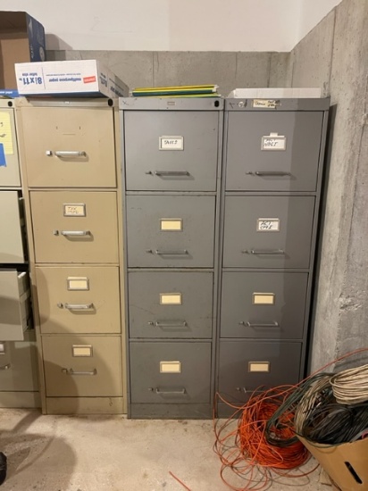 TIMES THE MONEY: (7) 4-DRAWER FILING CABINETS